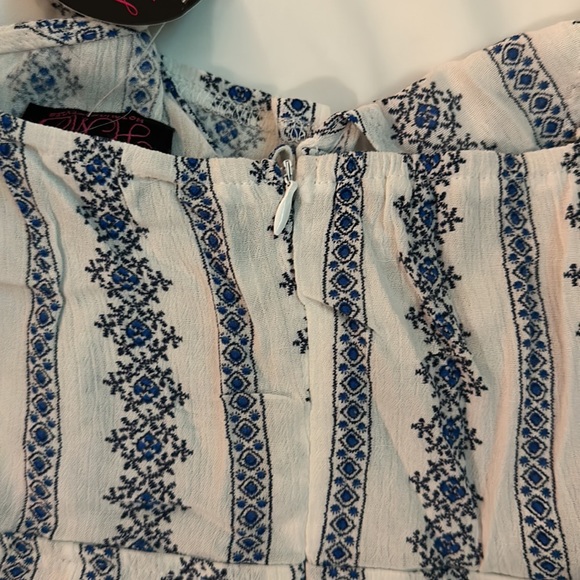 Blue/White Maxi Romper - Picture 4 of 5